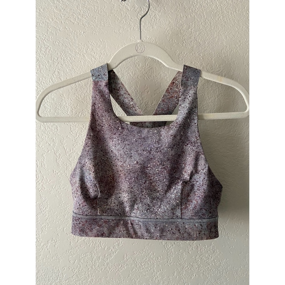 Lululemon Galaxy Print High Neck Bra 10